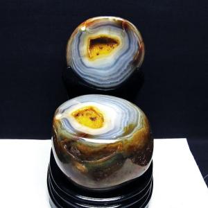 2.1Kg ペア水晶トレジャーメノウ t604-7843