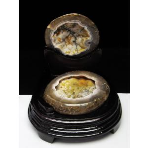 ペア水晶トレジャーメノウ t604-7723 : 誠安天然石専門店 - 通販