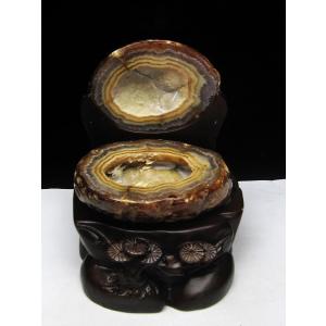 ペア水晶トレジャーメノウ t604-7723 : 誠安天然石専門店 - 通販