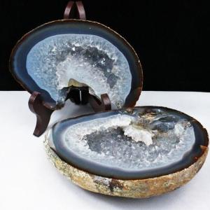 ペア水晶トレジャーメノウ t604-7723 : 誠安天然石専門店 - 通販