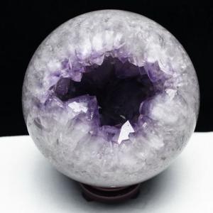18.3Kg アメジスト笑口 丸玉 240mm 同梱不可 パワーストーン 天然石