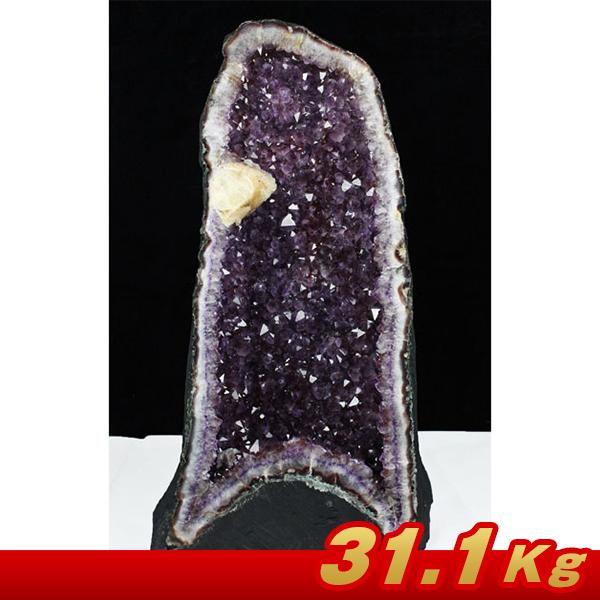 31.1Kg ブラジル産 カルサイトアメジストドーム 同梱不可  t611-10058