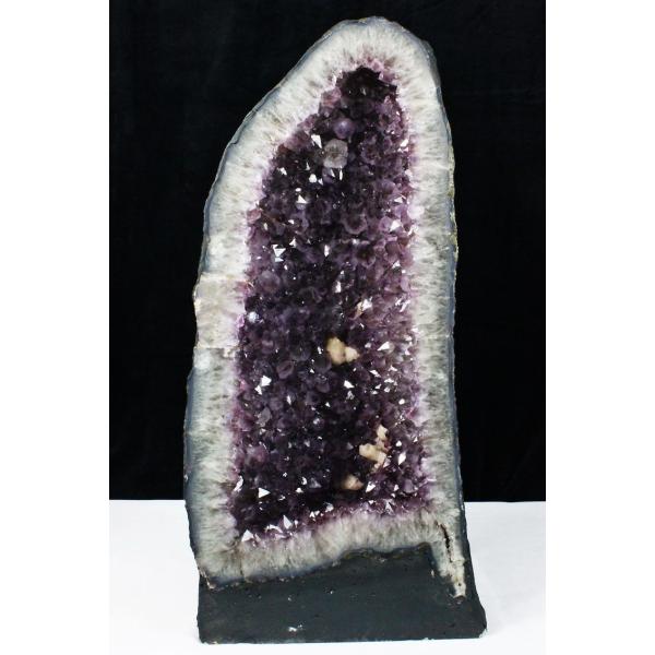 34Kg ブラジル産 カルサイトアメジストドーム 同梱不可 t611-10272