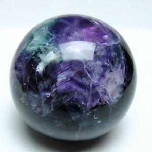 パワーストーン 天然石 エンジェルフェザー フローライト丸玉 77mm