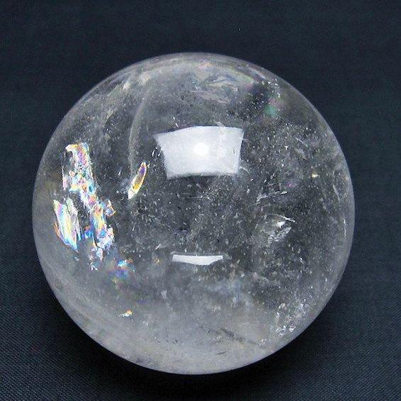 虹入り ヒマラヤ水晶 丸玉  63mm  t62-15417