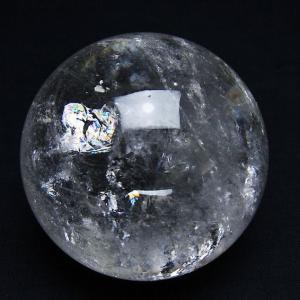 1.3Kg 虹入り ヒマラヤ水晶 丸玉 100mm t62-16329 : 誠安天然石専門店