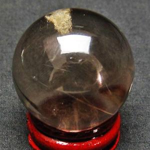 丸玉（ガーデンクォーツ） ガーデンクォーツ（庭園水晶） 丸玉 52mm t100-4798 : 誠安天然石専門