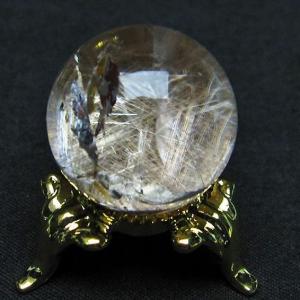 激レア⭐︎ クォーツインルチルクォーツ スフィア 丸玉 約4cm 水晶 天然石 ルチルクォーツ 水晶 丸玉 スフィア 18mm t637-4750 : 誠安天然石専門