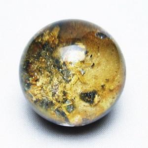 ルチルクォーツ 水晶 丸玉 スフィア 18mm t637-4750 : 誠安天然石専門