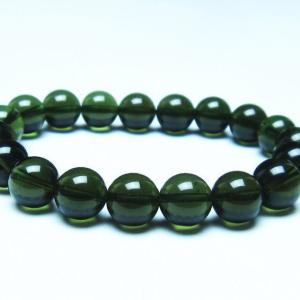 モルダバイト 高品質 ブレスレット 10mm 18cm メンズ M