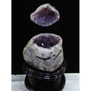 ペア水晶トレジャーメノウ t604-7771 : 誠安天然石専門店 - 通販