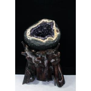 最高品質！ウルグアイ産⭐️アメジストドーム⭐️結晶の上に更に結晶⭐️ MN 62 ウルグアイ産 アメジストドーム（ミニドーム）紫水晶｜置物｜原産地