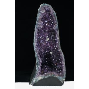 17.6Kg アメジストドーム ブラジル産 カルサイト共生 台座付き 同梱