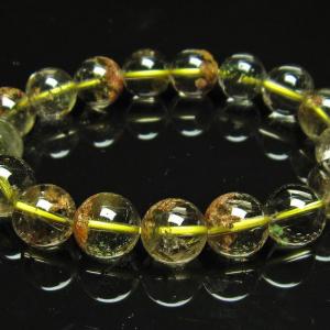 ガーデンクォーツ（庭園水晶） ルチル入り ブレスレット 11mm t50