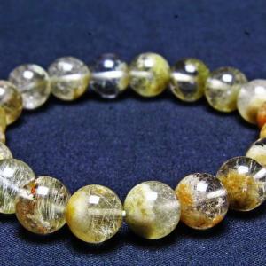 ガーデンクォーツ ブレスレット ブラウン 10.5mm 18cm 天然石