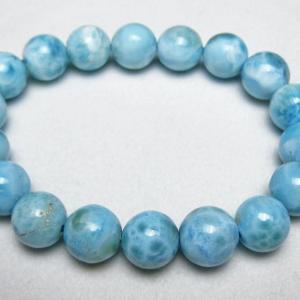 ラリマー ブレスレット 13mm 一点物 111-10145 : 天然石