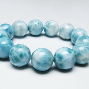 ラリマー ブレスレット 13mm 一点物 111-10145 : 天然石
