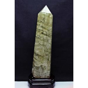 スモーキークォーツ 六角柱 煙水晶 5.2Kg 台座付属 送料無料 一点物