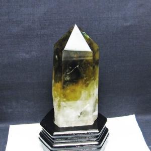 1.9Kg 虹入り シトリン水晶 六角柱 t719-5045 : 誠安天然石専門店