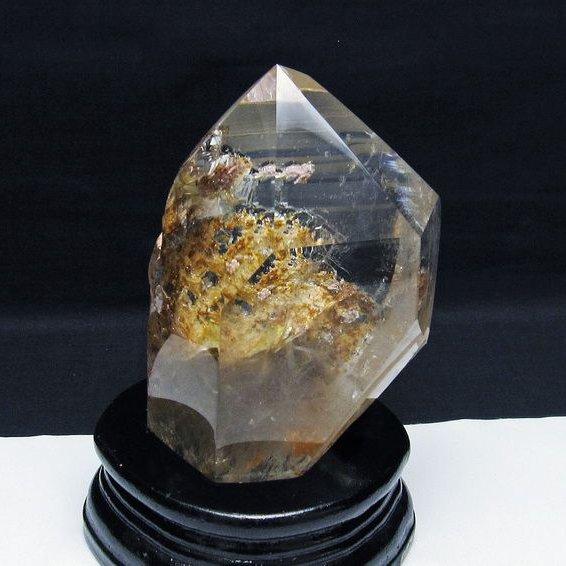 ルチルクォーツ 原石 ゴールドタイチンルチル t725-2624