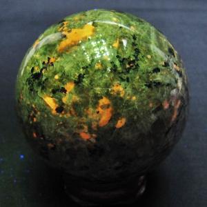 ガーデンクォーツ（庭園水晶）ルチル入り 丸玉 45mm t100-4519 : 誠安