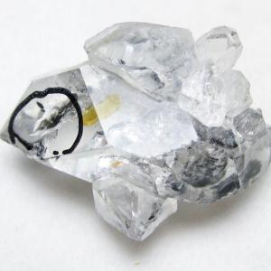 水入り スティブナイト（輝安鉱）入り | ハーキマーダイヤモンド水晶