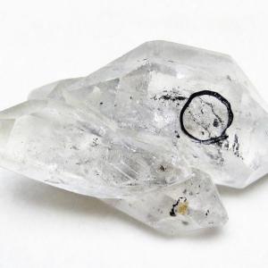 水入り スティブナイト（輝安鉱）入り | ハーキマーダイヤモンド水晶