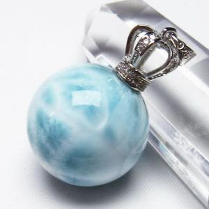 ラリマー　大きめ　ペンダントトップ ラリマー 丸玉 ペンダント 18mm t8-7889 : 誠安天然石専門店