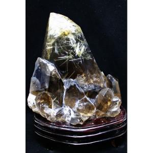 theory xyz ルチルクォーツ 丸玉 水晶玉 天然 75.60mm 宝石鑑別書付