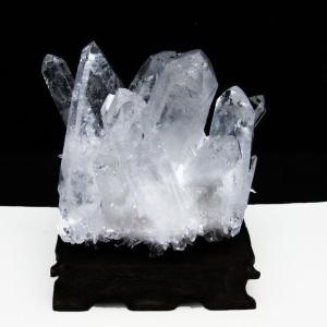 パワーストーン 天然石 レインボーオーラ水晶クラスター t693-4632