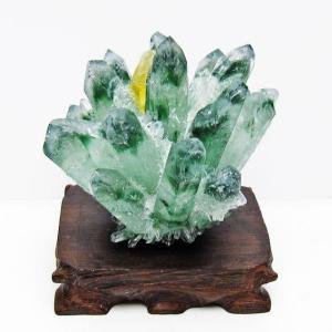 緑水晶 グリーンクォーツ クラスター t802-5897 : 誠安天然石専門店 
