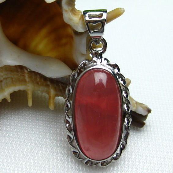 インカローズ ロードクロサイト ペンダント  w12-74