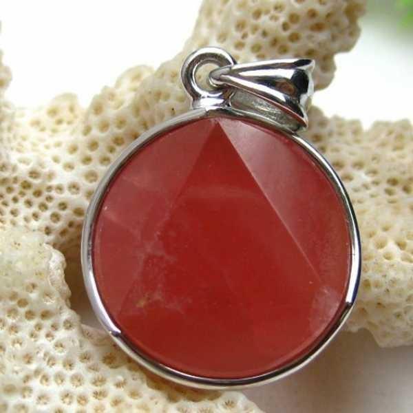 インカローズ ロードクロサイト 大衛星 ペンダント  パワーストーン 天然石 w5-20