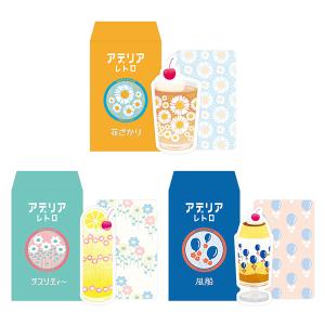 ミニカードセット カード＆封筒 4枚入り アデリアレトロ
