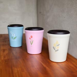 Fleur フルール フタ付きタンブラー 3種 チューリップ ミモザ スズラン 260ml 結露防止 保温保冷 シュガーランド