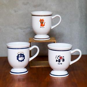 レトロマグカップ カフェマグ 3種 キャット パンダ スワン 270ml 化粧箱付 レトロ雑貨