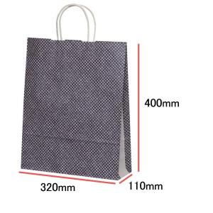 手提袋（手提げ紙袋） ＨＺ　シボリ　巾320×マチ110×高さ400mm（50枚セット）｜seibu-store