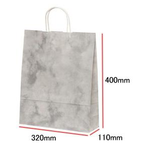 手提袋（手提げ紙袋） ＨＺ　ルネッサンスグレー　巾320×マチ110×高さ400mm（50枚セット）｜seibu-store