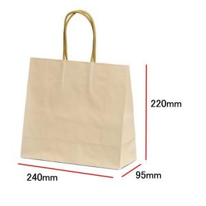 手提袋（手提げ紙袋） ＳＴ　ファンシー　クリーム　巾240×マチ95×高さ220mm（20枚セット）｜seibu-store