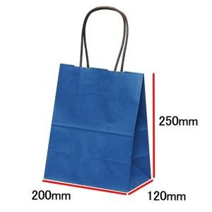 手提袋（手提げ紙袋） ＨＶ２０　紺　巾200×マチ120×高さ250mm（50枚セット）｜seibu-store