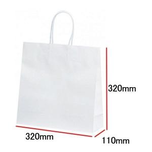 手提げ袋（手提げ紙袋） ＳＴ３才　プリティ　白　巾320×マチ110×高さ320mm（10枚セット）｜seibu-store