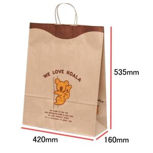 手提袋（手提げ紙袋） ＨＶ１４０　コアラ　巾420×マチ160×高さ535mm（50枚セット)｜seibu-store