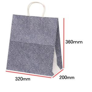 手提袋（手提げ紙袋） ＨＶ６５　シボリ　巾320×マチ190×高さ360mm（50枚セット）｜seibu-store