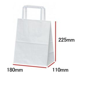 手提げ袋（手提げ紙袋） Ｈ平１８　晒　無地　巾180×マチ110×高さ225mm（50枚セット）｜seibu-store