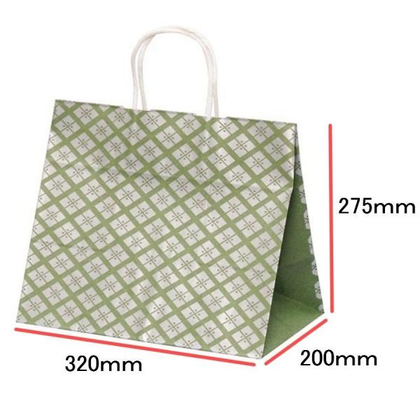 手提袋（手提げ紙袋） ＨＶ６８　平安　巾320×マチ200×高さ275mm（200枚セット）