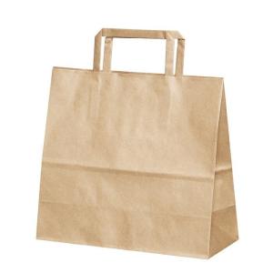 手提袋（手提げ紙袋） Ｈ平２４　未晒　無地　巾240×マチ100×高さ220mm（200枚セット）｜seibu-store