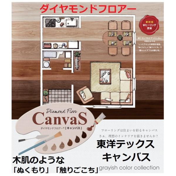 キャンバス CSシリーズ 東洋テックス ダイヤモンドフロアー CanvaS　床材 約２畳 １坪入り ...