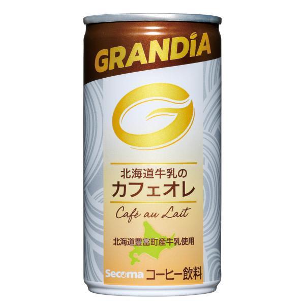 セイコーマート Secoma グランディア 北海道牛乳のカフェオレ 185g 30缶入 セコマ コー...