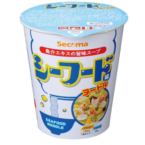 【12個】　セイコーマート　Secoma　シーフード味ヌードル　セコマ　カップラーメン　カップ麺　箱...