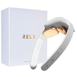 RELX ネックウォーマー EMS 温熱 リラクゼーション器  コードレス 超軽量72g 静音 プレゼント (ホワイ